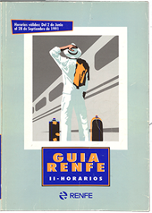 Gua Renfe. Horario de trenes. Junio-Septiembre, 1991